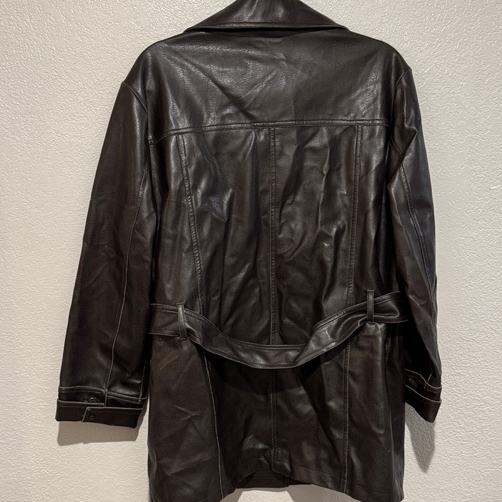 Basic Editions Dark Brown Leather Jacket - image 3